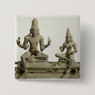 Somaskanda, Chola, Tamil Nadu (Bronze) Button