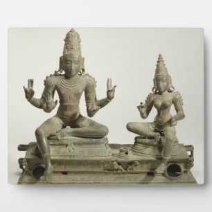 Somaskanda, Chola, Tamil Nadu (bronze) Fotoplatte