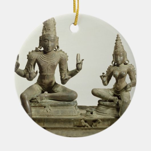 Somaskanda, Chola, Tamil Nadu (Bronze) Keramik Ornament (Vorne)