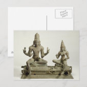 Somaskanda, Chola, Tamil Nadu (Bronze) Postkarte (Vorne/Hinten)