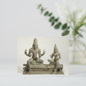 Somaskanda, Chola, Tamil Nadu (Bronze) Postkarte (Stehend Vorderseite)