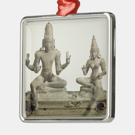 Somaskanda, Chola, Tamil Nadu (Bronze) Silbernes Ornament (Links)