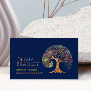 Somatischer Therapeut Golden Spiral Baum Visitenkarte