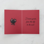 Somber Beauty Of Gothic Roses Karte (Innenseite)