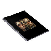 Somber Faces – AI Art Notebook Notizblock (Rechte Seite)
