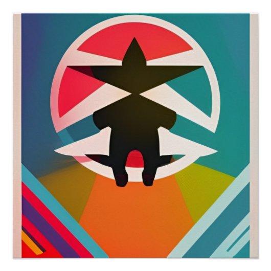 Sombra Abstracta y Color Poster (Vorderseite)