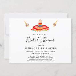 Sombrero Bridal Fiesta Einladungen, Brautparty Einladung