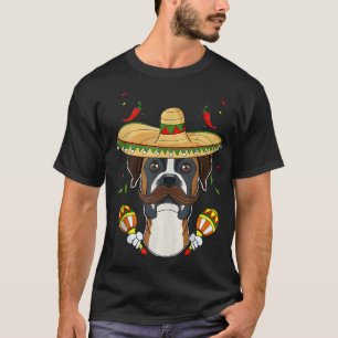 Sombrero Dog I Cinco De Mayo Boer  T-Shirt