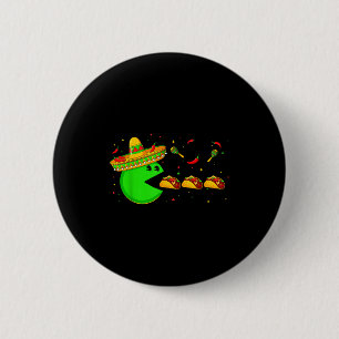 Sombrero essend fünf de mayo mexikanische Fiesta-S Button