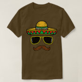 Sombrero Face Cinco De Mayo Mexican Fiesta Party K T-Shirt (Design vorne)
