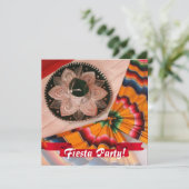 Sombrero-Fiesta-Party Einladung (Stehend Vorderseite)