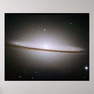 Sombrero-Galaxie Hubble Teleskop-Bild-Plakat Poster