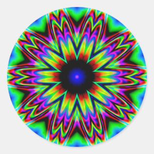Sombrero-Galaxie-Mandala Runder Aufkleber