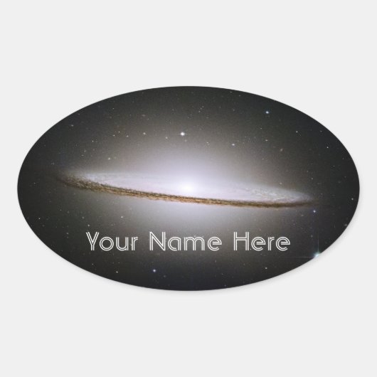 Sombrero Galaxy Buchzeichen Sticker (Vorderseite)