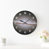 Sombrero galaxy große wanduhr (Zuhause)