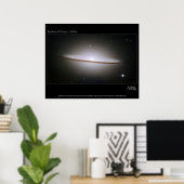 Sombrero Galaxy, größte Hubble-Mosaike aller Zeite Poster (Heimbüro)