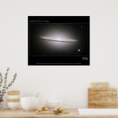 Sombrero Galaxy, größte Hubble-Mosaike aller Zeite Poster (Küche)