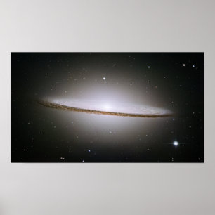 Sombrero Galaxy (Hubble Telescope) Poster