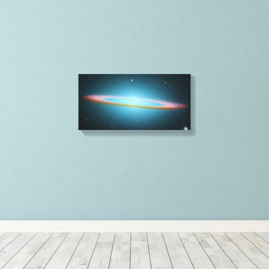 Sombrero Galaxy - M104 - gepackte Leinwand (Insitu (Holzboden))