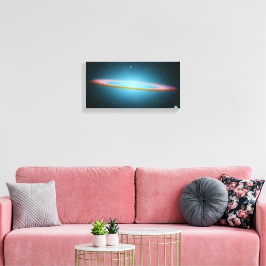 Sombrero Galaxy - M104 - gepackte Leinwand (Insitu (Wohnzimmer))