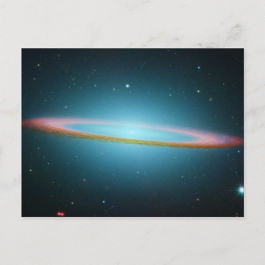 Sombrero Galaxy Space Fotografie Postkarte (Vorderseite)