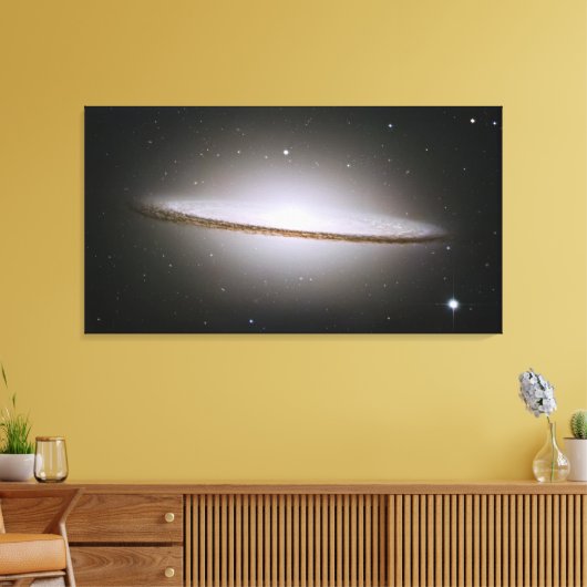 Sombrero Galaxy Wrapped Canvas Leinwanddruck (Insitu (Wohnzimmer))