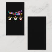 Sombrero Gnomes Mexican Fiesta Happy Cinco De Mayo Visitenkarte (Vorne/Hinten)