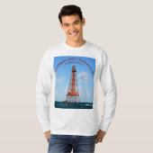 Sombrero Key Lighthouse Florida Keys lange Ärmel T-Shirt (Vorne ganz)