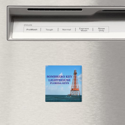 Sombrero Key Lighthouse, Florida Keys Magnet (In Situ (Geschirrspüler))