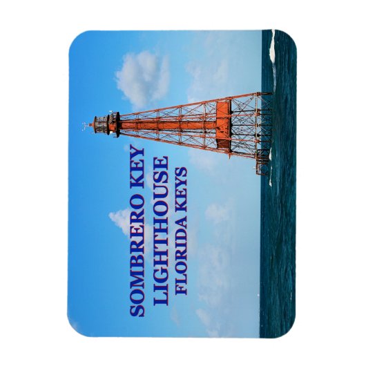 Sombrero Key Lighthouse, Florida Keys Magnet (Vertikal)