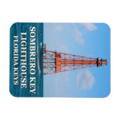Sombrero Key Lighthouse, Florida Keys Magnet (Horizontal)
