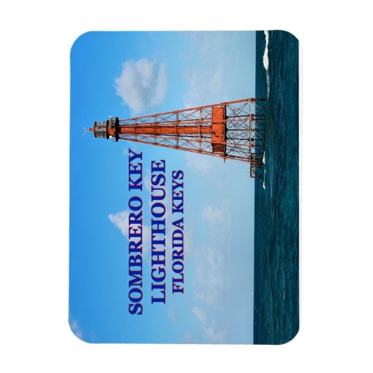 Sombrero Key Lighthouse, Florida Keys Magnet (Vertikal)