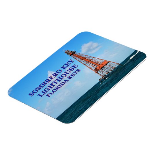 Sombrero Key Lighthouse, Florida Keys Magnet (Linke Seite)