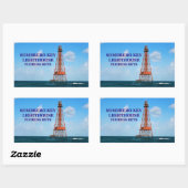 Sombrero Key Lighthouse, Florida Keys Stickers (Blatt)