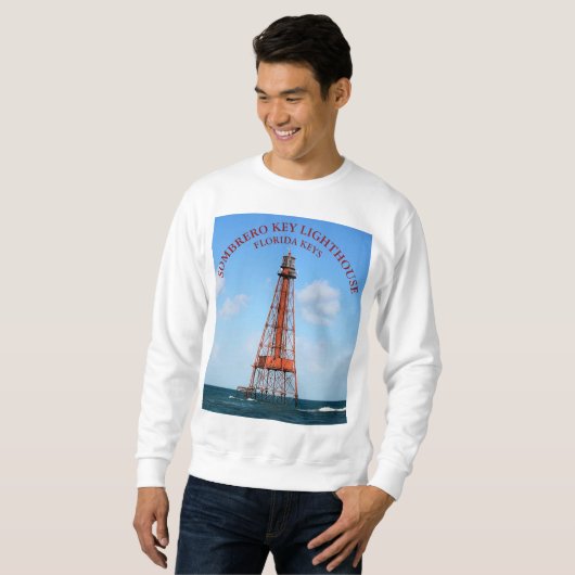 Sombrero Key Lighthouse Florida Keys Sweatshirt (Vorne ganz)