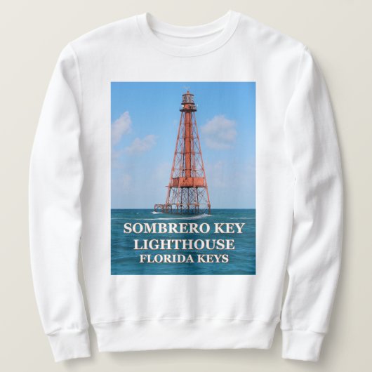 Sombrero Key Lighthouse, Florida Keys Sweatshirt (Design vorne)
