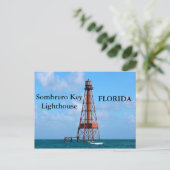 Sombrero Key Lighthouse, Florida Postcard Postkarte (Stehend Vorderseite)