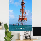 Sombrero Key Lighthouse, Florida Poster (Heimbüro)