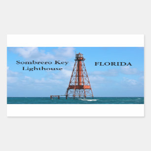 Sombrero Key Lighthouse, Florida Stickers