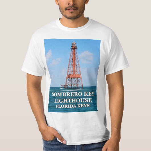 Sombrero Key Lighthouse, T - Shirt der Florida Key (Vorderseite)