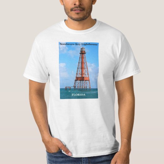 Sombrero Key Lighthouse, T - Shirt Florida (Vorderseite)