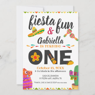 Sombrero Llama Mexican Style Fiesta Erster Geburts Einladung