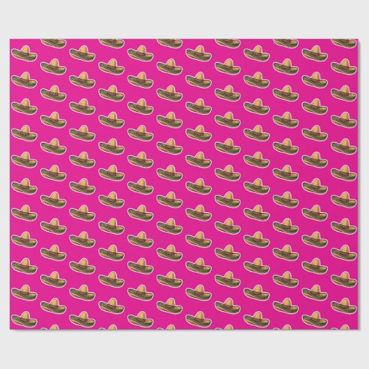 Sombrero-Muster Geschenkpapier (Flach)