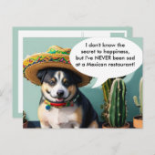 Sombrero perro meme postkarte (Vorne/Hinten)