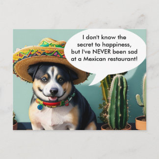 Sombrero perro meme postkarte