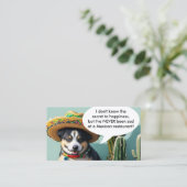 Sombrero perro meme treuekarte (Stehend Vorderseite)