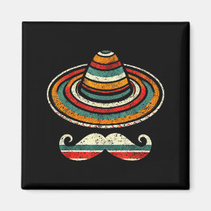 Sombrero Serape Cinco de Mayo Schnurrbart Party Mä Magnet