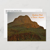 Sombrero-Spitze in Tucson, Arizona Postkarte (Vorne/Hinten)