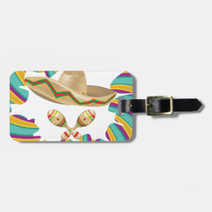 Sombrero und Maracas Gepäckanhänger