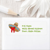 Sombrero und Paprikaschoten Mailing Labels (Insitu)